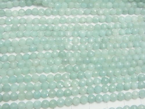 High Quality! 1strand $11.79! Amazonite AA++ Faceted Coin 4x4x3mm 1strand beads (aprx.15inch/38cm)