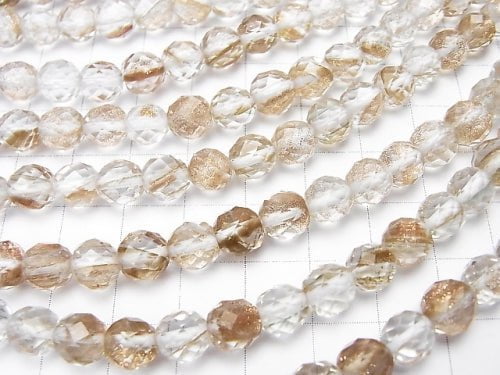 1strand $8.79! Bronze Shine Crystal 64Faceted Round 8mm 1strand (aprx.15inch/38cm)