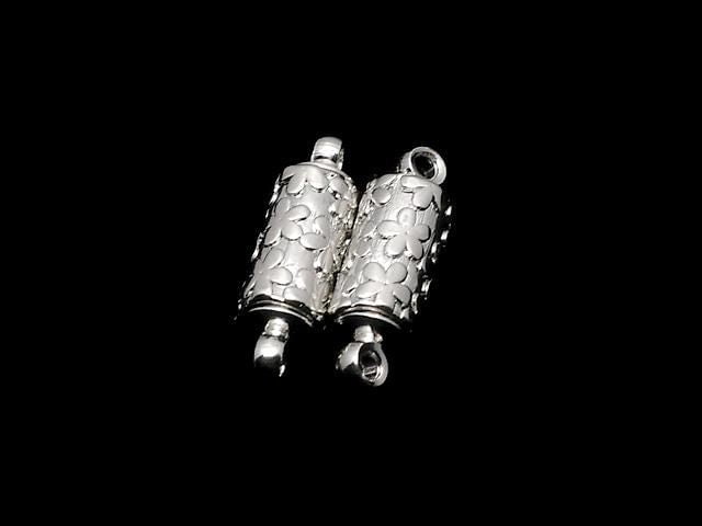 Metal Parts Clasp Magnetic Clasp 12x6x6mm Silver Color (2 pairs)