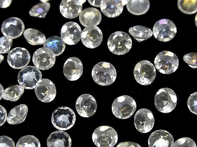 Aqua Crystal AAA- Loose stone Round Faceted 6x6mm 10pcs