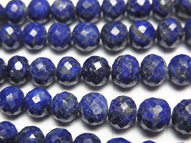 Lapislazuli AA++ facettierte Knopf-Rondelle 1 Strang Perlen (ca. 20cm)
