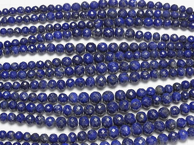 Lapislazuli AA++ facettierte Knopf-Rondelle 1 Strang Perlen (ca. 20cm)