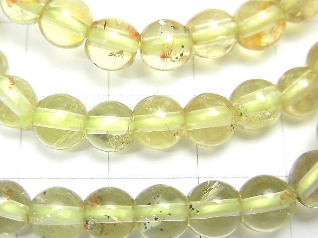 Mexiko Goldene Apatit Rund 6 mm 1Strang Perlen (Armband)