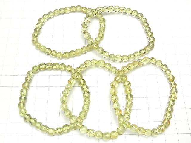 Mexiko Goldene Apatit Rund 6 mm 1Strang Perlen (Armband)