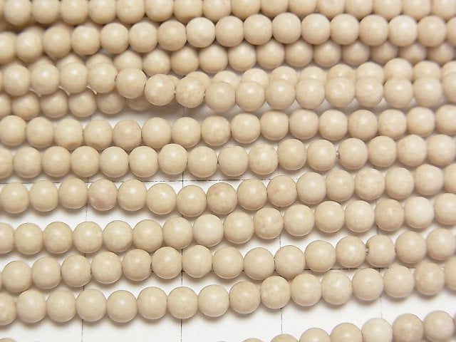 Riverstone Round 3mm 1strand beads (aprx.15inch/38cm)