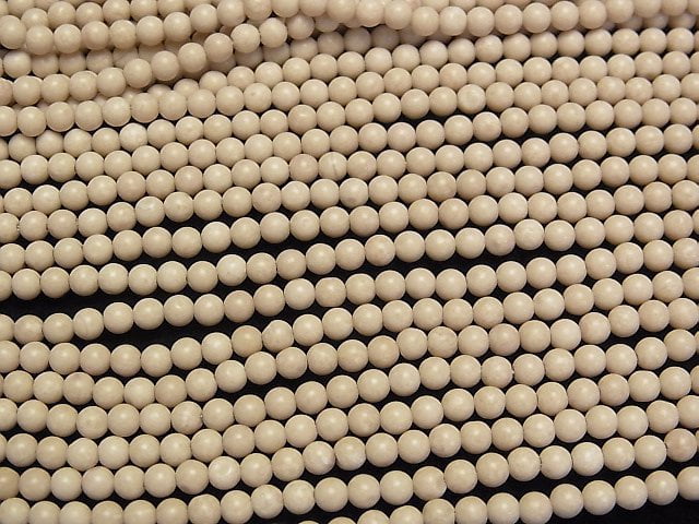 Riverstone Round 3mm 1strand beads (aprx.15inch/38cm)