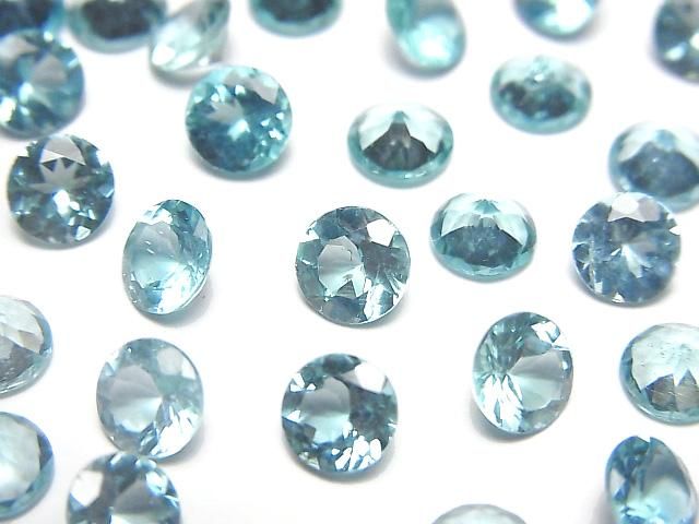 High Quality Apatite AAA Loose stone Round Faceted 6x6mm 2pcs