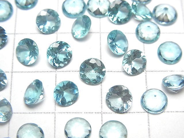 High Quality Apatite AAA Loose stone Round Faceted 6x6mm 2pcs