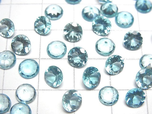 High Quality Apatite AAA Loose stone Round Faceted 6x6mm 2pcs