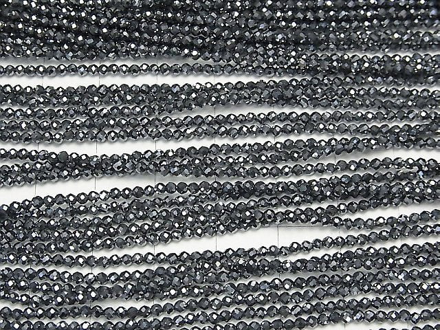 Hochwertig! 1Strang $8.79! Terahertz facettierte Runde 2mm 1Strang Perlen (ca. 15 Zoll / 37 cm)