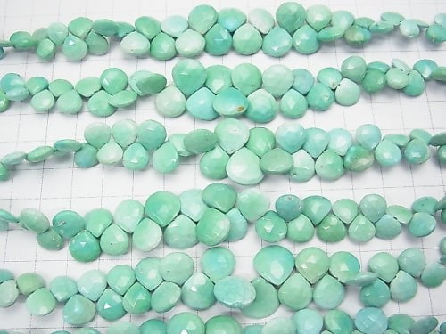 Arizona Sleeping Beauty Türkis AA++ Kastanienform facettierte Briolette halb oder 1Strang Perlen (ca. 7 Zoll / 18 cm)