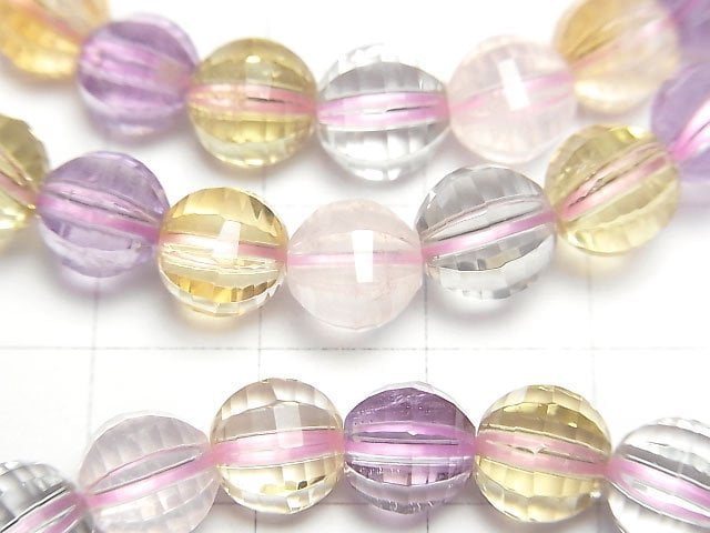 Hohe Qualität Mischstein AAA Spiegel-facettierte Runde 8mm 1strang Perlen (Armband)