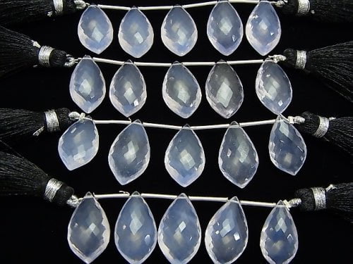 MicroCut! High Quality Scorolite AAA- Marquise Faceted Briolette 1strand (5pcs )
