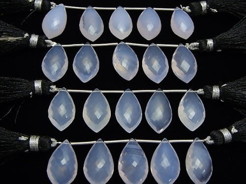 MicroCut! High Quality Scorolite AAA Marquise Faceted Briolette 1strand (5pcs )
