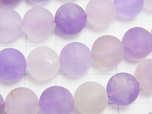 Frost light color Amethyst x Citrine AA Round 10 mm half or 1 strand beads (aprx.15 inch / 36 cm)