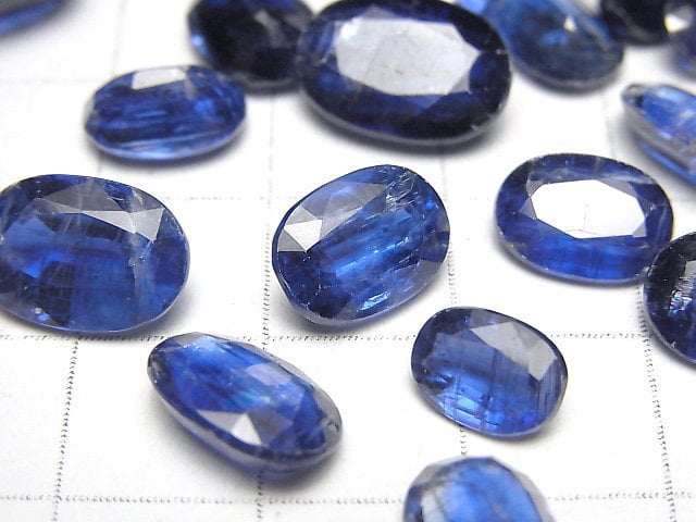 Hochwertiger Kyanit AAA- Oval Facettiert Größenmix 5Stück