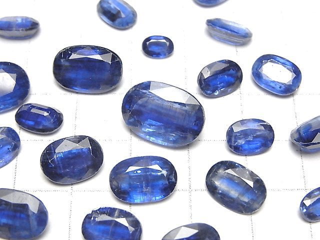 Hochwertiger Kyanit AAA- Oval Facettiert Größenmix 5Stück