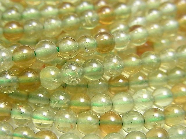 磷灰石 AAA 級 - 圓形 4mm 1 串珠子 (約 15 英寸/38 公分)
