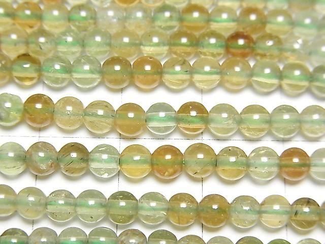 磷灰石 AAA 級 - 圓形 4mm 1 串珠子 (約 15 英寸/38 公分)