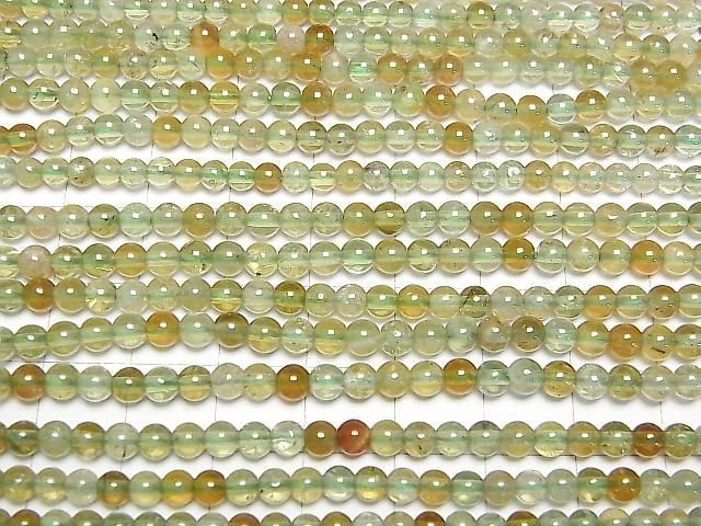 磷灰石 AAA 級 - 圓形 4mm 1 串珠子 (約 15 英寸/38 公分)