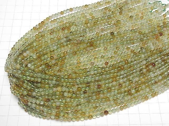 磷灰石 AAA 級 - 圓形 4mm 1 串珠子 (約 15 英寸/38 公分)