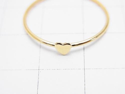 14KGF Ring with Heart Design (1pc)