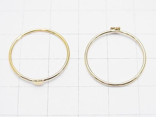 14KGF Ring with Heart Design (1pc)