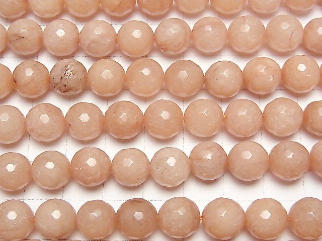 Orange Jade 128 facettiert Rund 10 mm 1Strang Perlen (ca. 15 Zoll / 36 cm)
