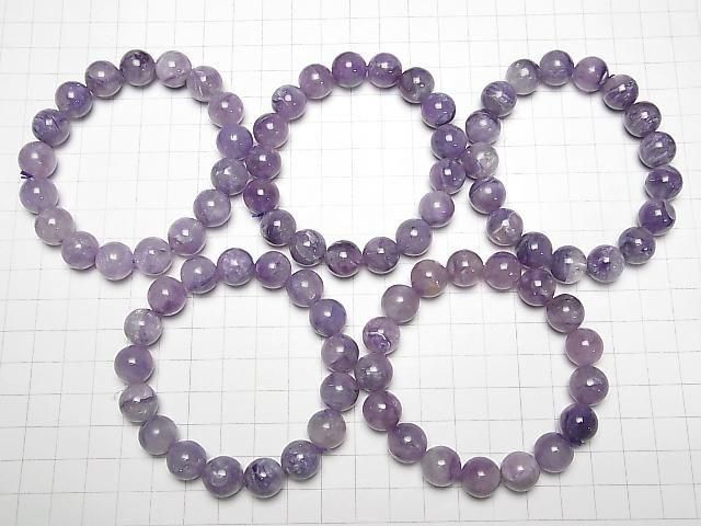 Engel-Silikat (Charoit mit Silikat) AA++ runde 12 mm Armband