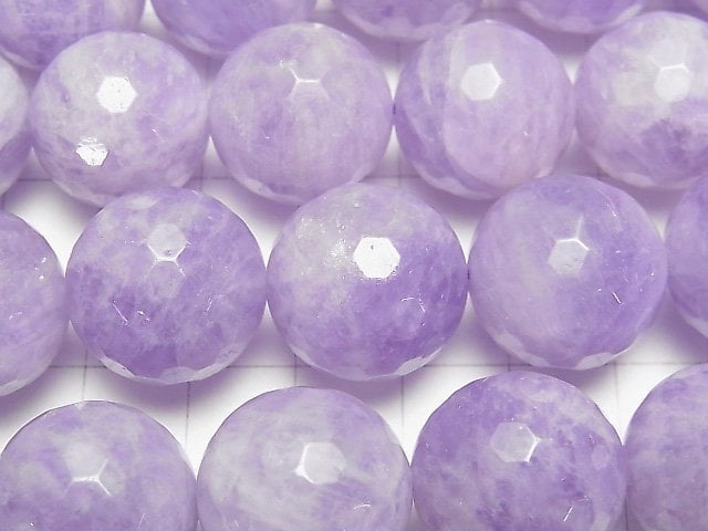 Lavendel-Amethyst AA++ 128 facettierte runde 18 mm 1/4 oder 1 Strang Perlen (ca. 14 Zoll / 35 cm)