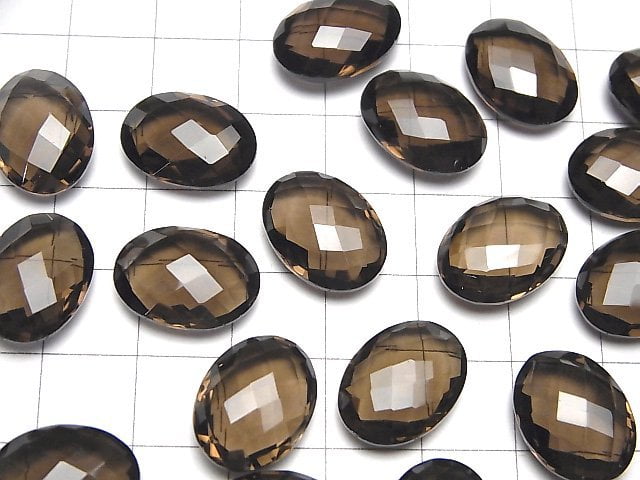 Hochwertiger rauchiger Quarz AAA Ungebohrt Oval Kissenform 16x12x6mm 4Stk 15,99 $!