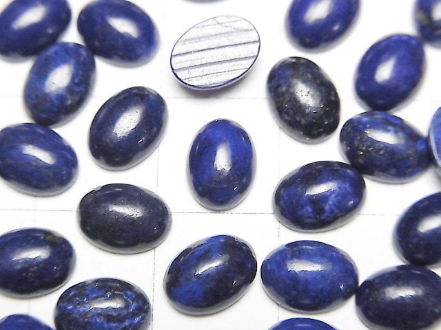 Lapislazuli AAA- oval Cabochon 8x6mm 5 Stück