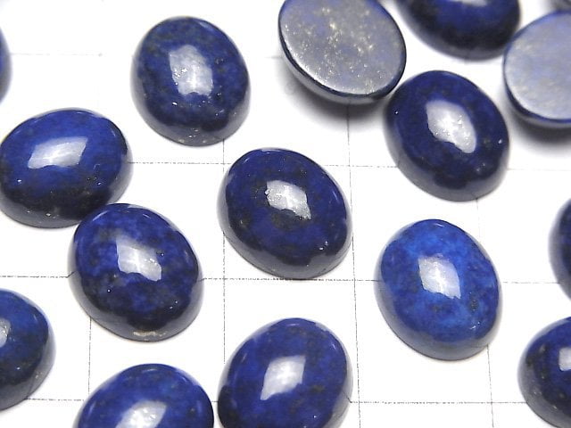 Lapislazuli AA++ oval Cabochon 12x10mm 3 Stück
