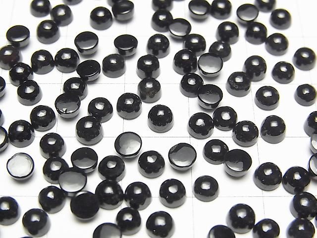Onyx AAA Rund Cabochon 4x4mm 10 Stück