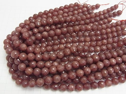 Moscovite 128Faceted Round 10mm half or 1strand beads (aprx.15inch/38cm)