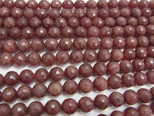 Moscovite 128Faceted Round 12mm half or 1strand beads (aprx.15inch/38cm)