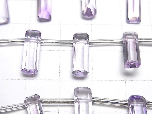 Hochwertiger rosa Amethyst AAA Rechteck facettiert 15 x 5 x 4 mm 1strang Perlen (ca. 5 Zoll / 12 cm)