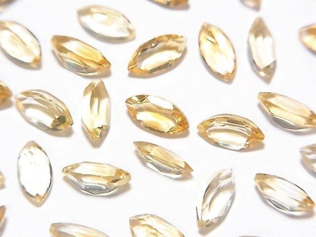 Hochwertiger Citrin AAA lose Stein Marquise facettiert 8x4mm 5 Stück
