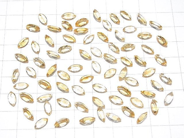 Hochwertiger Citrin AAA lose Stein Marquise facettiert 8x4mm 5 Stück