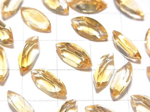 Hochwertiger Citrin AAA lose Stein Marquise facettiert 12x6mm 5 Stück