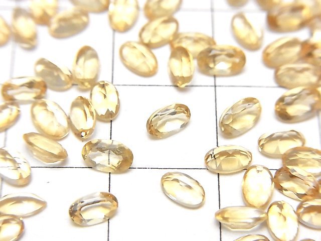 Hochwertiger Citrin AAA Lose Steine Oval Facettiert 5x3mm 10 Stück