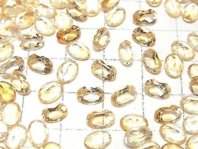 Hochwertiger Citrin AAA Lose Steine Oval Facettiert 7x5mm 10 Stück