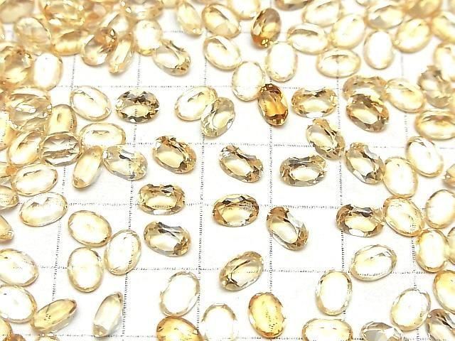 Hochwertiger Citrin AAA Lose Steine Oval Facettiert 7x5mm 10 Stück