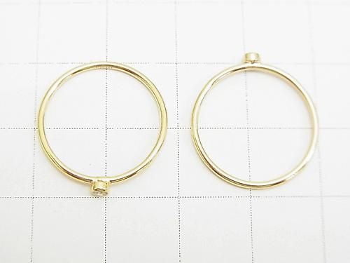 14KGF Ring with CZ (1pc)