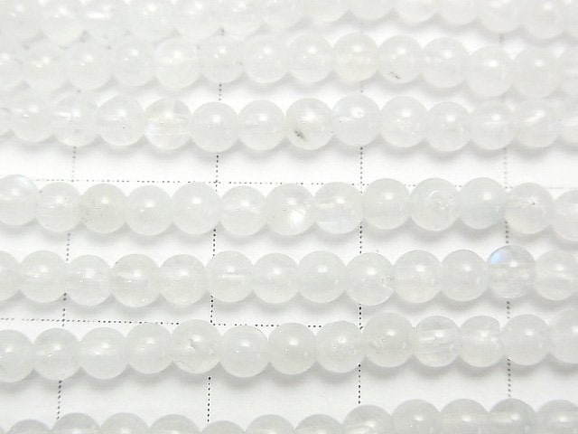 Regenbogen-Mondstein AA+ Rund 3mm 1strang Perlen (ca. 15 Zoll / 38 cm)