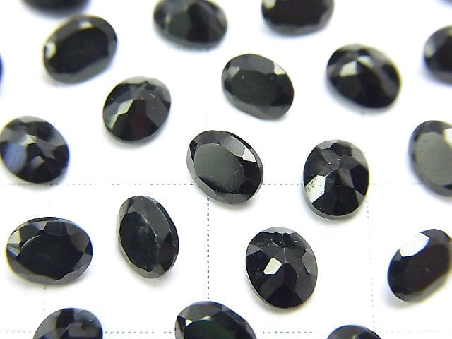 優質 AAA 級刻面無孔黑尖晶石,橢圓形,5 x 4 公釐,15 顆,售價 $4.79!
