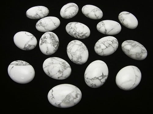 Howlit-Magnesit Oval Cabochon 30x22mm 1 Stück