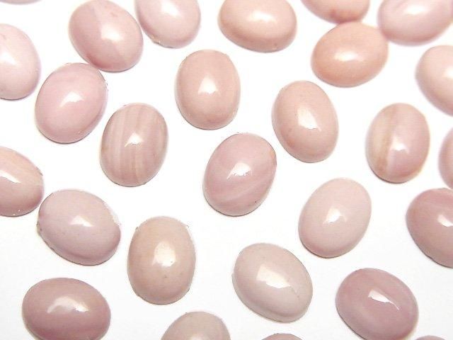 Australischer Pink Opal AAA- Oval Cabochon 8x6mm 5 Stück