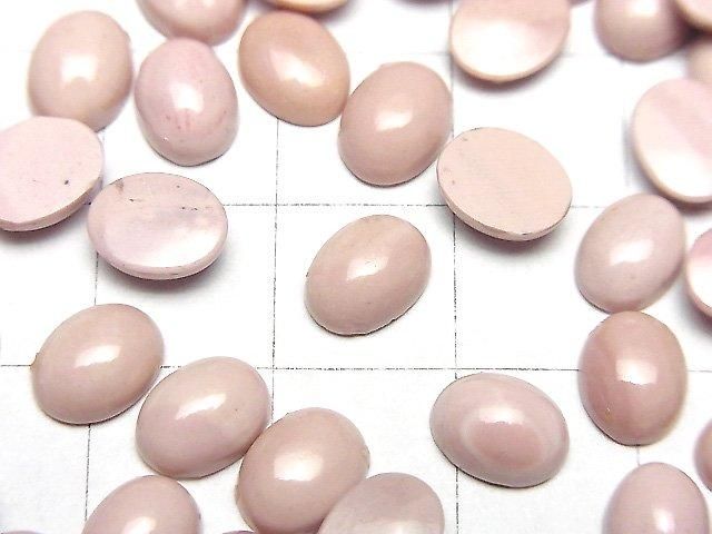 Australischer Pink Opal AAA- Oval Cabochon 8x6mm 5 Stück