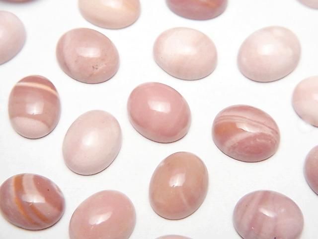 Australischer Pink Opal AAA Oval Cabochon 10x8mm 5 Stück
